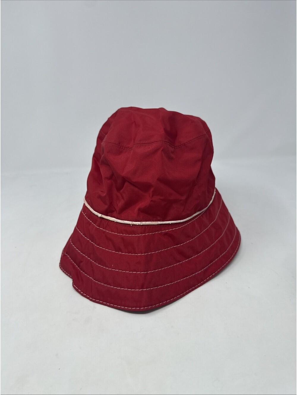 Banana Republic Red And White Bucket Hat
